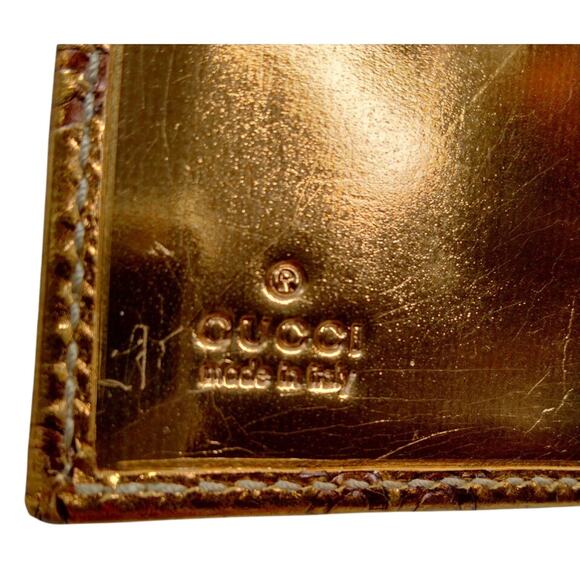 Gucci Metalic Bronze Guccissma wallet - Picture 5 of 9